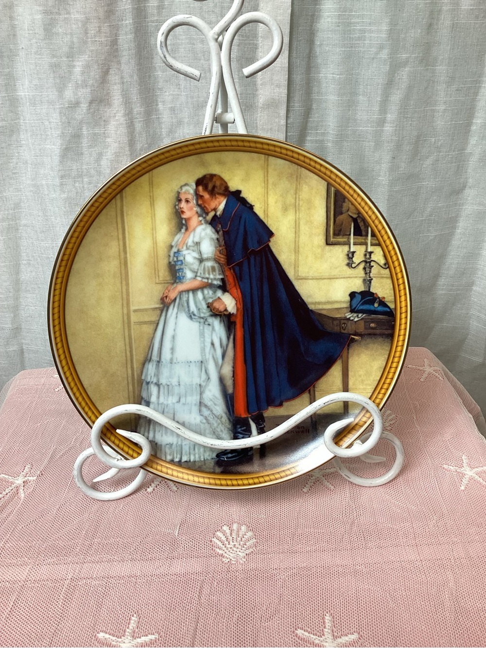1986 Norman Rockwell Collectors Plate- “The Unexpected Proposal”